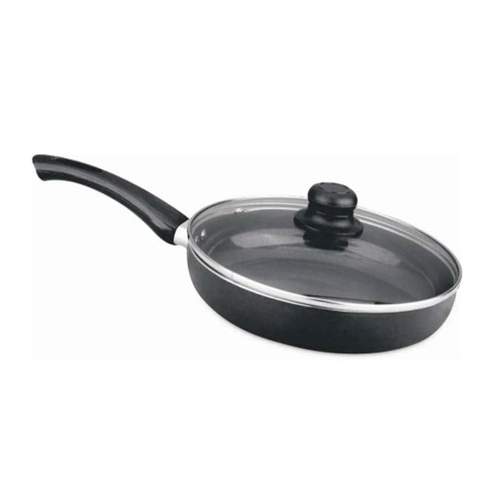 Home Glory Non Stick Fry Pan 4 MM (With Lid) 28 CM - NP-28