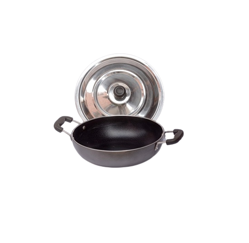 Classic Non Stick Kadai With SS Lid 280 MM