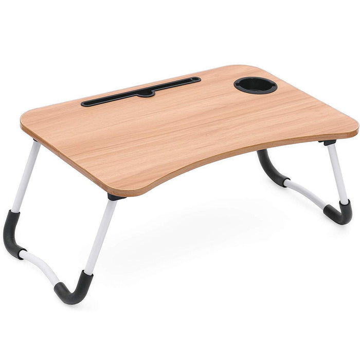 Folding Laptop Table (Wood Finish) - SC