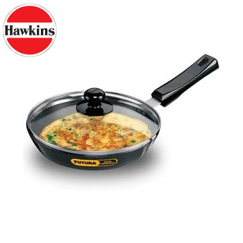 Hawkins Hard Anodised With Glass Lid Fry Pan 22 CM - AF22G